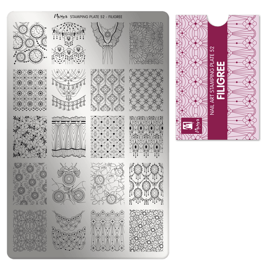 Moyra Stamping Plate - 52 - Filigree