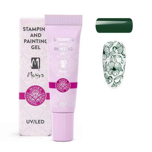 Moyra Stamping and painting gel - No.18 Dark Green
