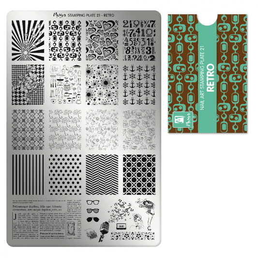 Moyra Stamping Plate - 21 - Retro