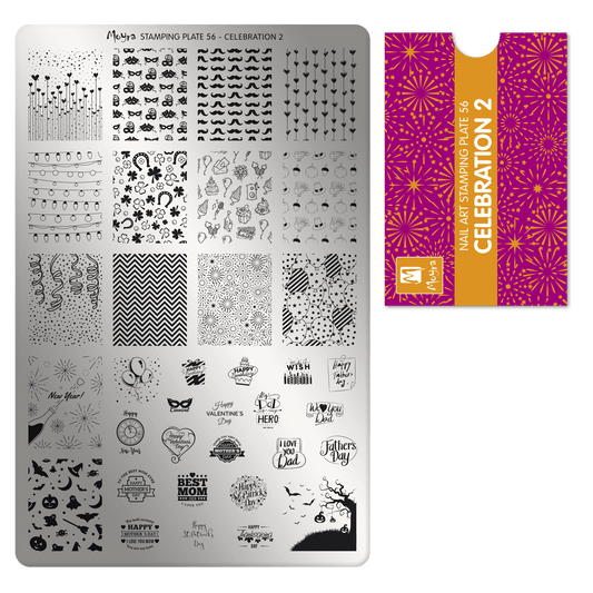 Moyra Stamping Plate - 56 - Celebration 2