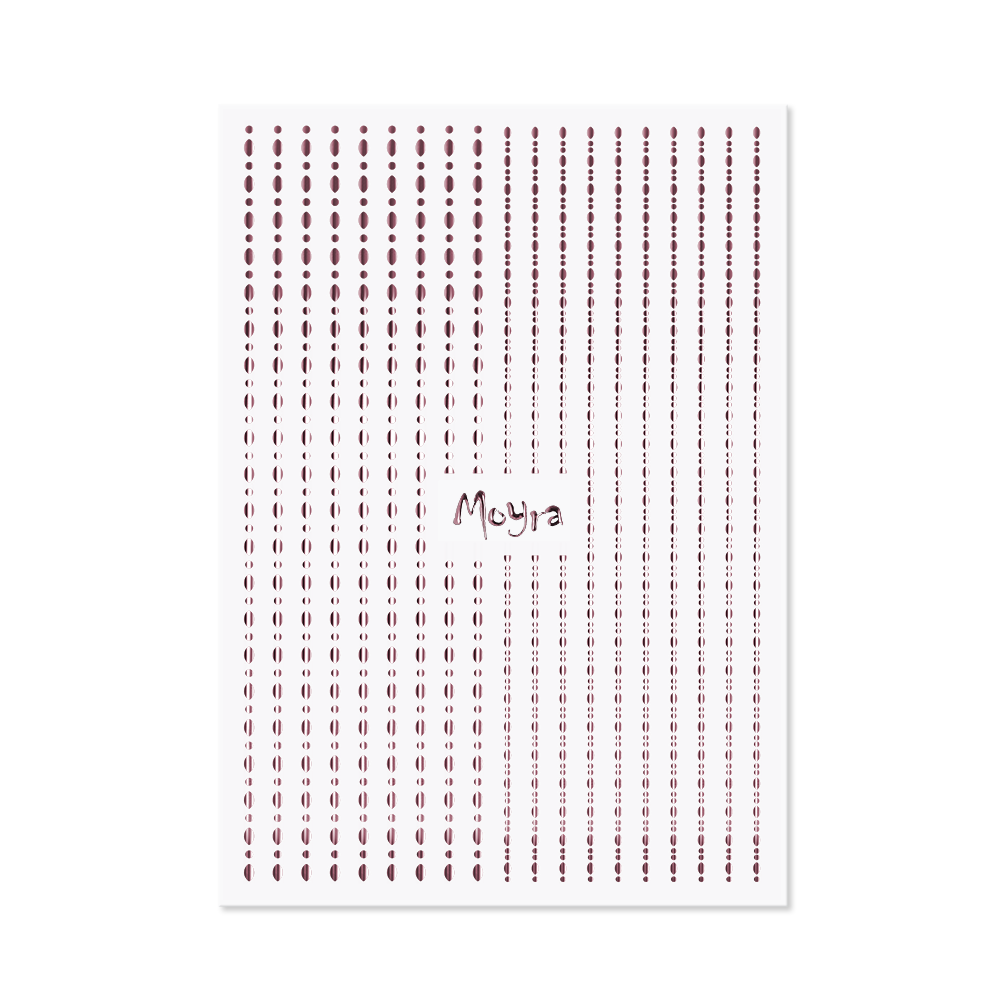 Moyra Nail Art Strips - Dots - No. 03 - Rose gold