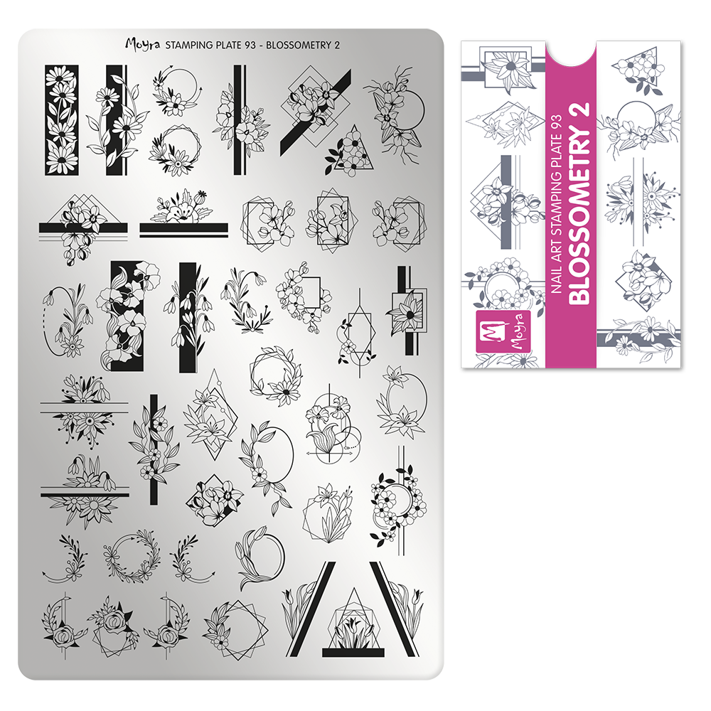 Moyra Stamping Plate - 93 - Blossometry 2