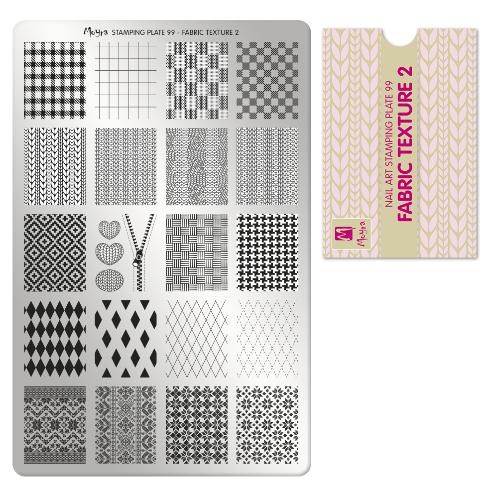 Moyra Stamping Plate - 99 - Fabric Texture 2
