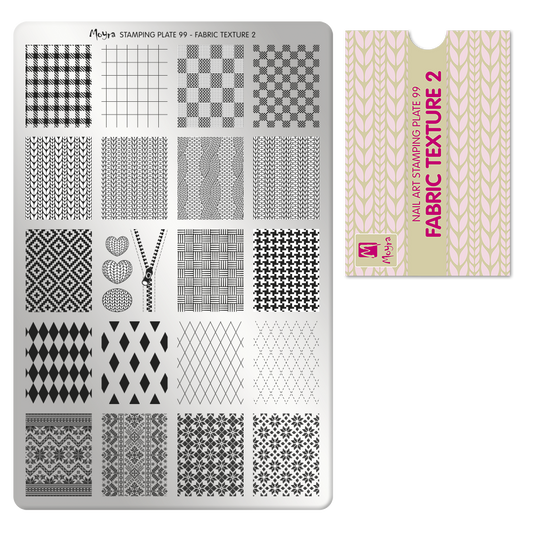 Moyra Stamping Plate - 99 - Fabric Texture 2