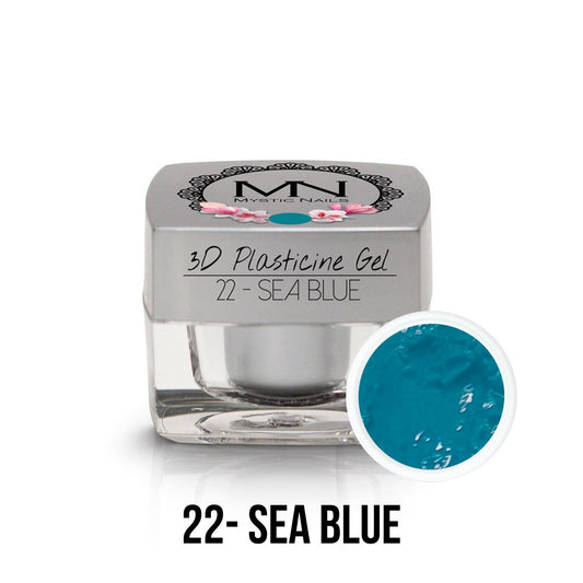 Mystic Nails - 3D Plasticine Gel - 022 - Sea Blue