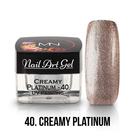 Mystic Nails - Nail Art Gel - 040 - Creamy Platinum