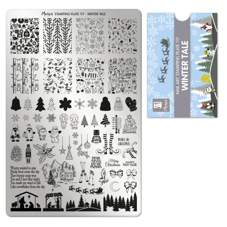 Moyra Stamping Plate - 117 - Winter Tale