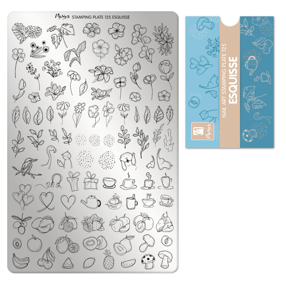 Moyra Stamping Plate - 125 - Esquisse