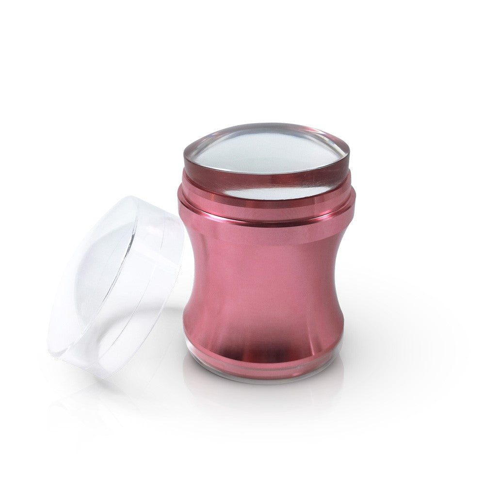 Metal Stamper with Clear Head - Pink