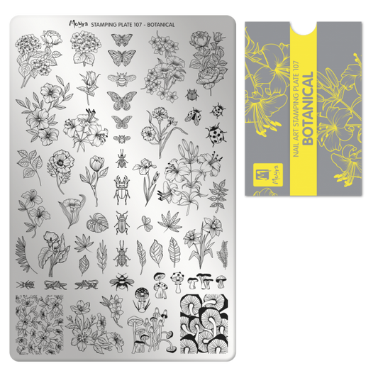 Moyra Stamping Plate - 107 - Botanical