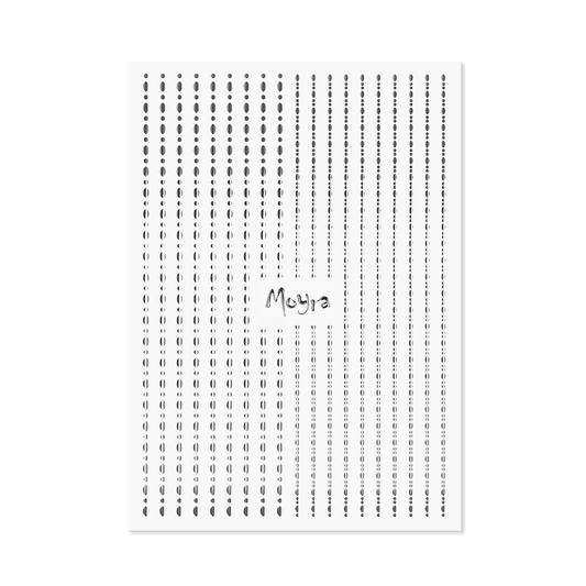 Moyra Nail Art Strips - Dots - No. 2 - Silver