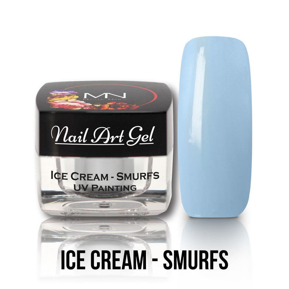 Mystic Nails - Nail Art Gel - Ice Cream - Smurfs