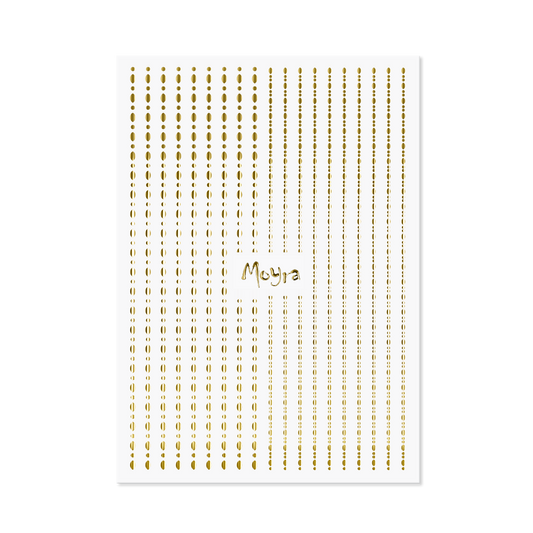 Moyra Nail Art Strips - Dots - No. 1 - Gold