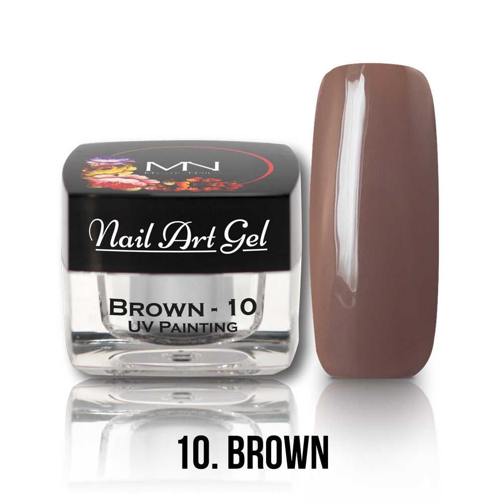 Mystic Nails - Nail Art Gel - 010 - Brown