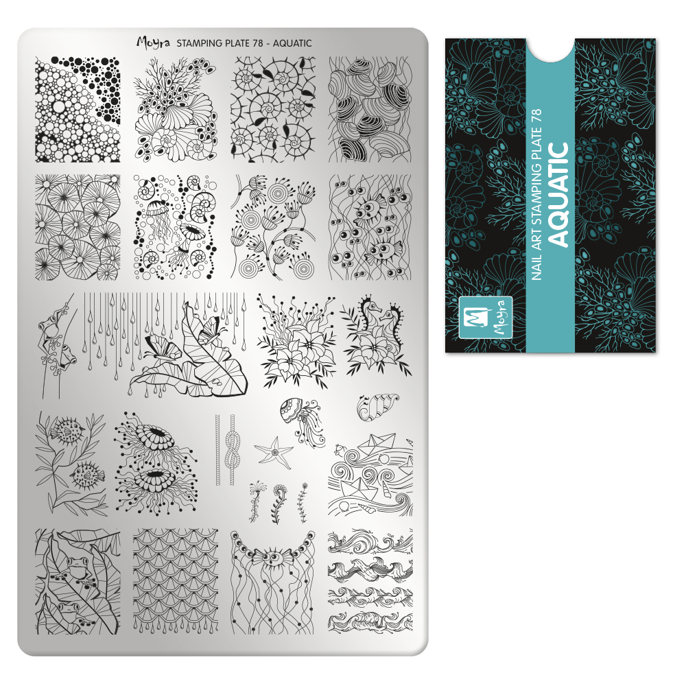 Moyra Stamping Plate - 78 - Aquatic