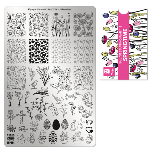Moyra Stamping Plate - 118 - Springtime