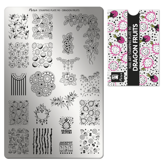 Moyra Stamping Plate - 90 - Dragon fruits