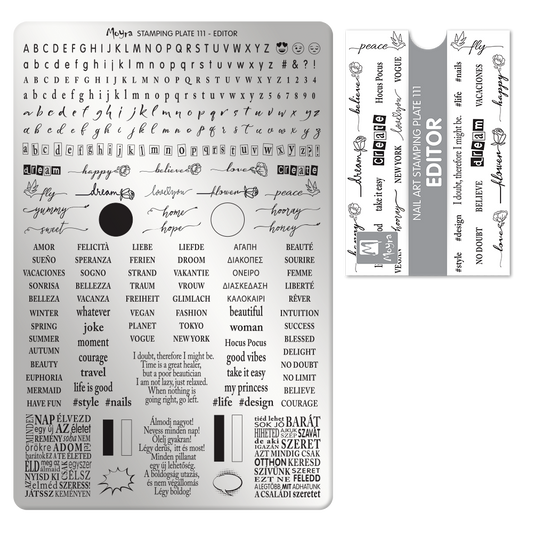 Moyra Stamping Plate - 111 - Editor