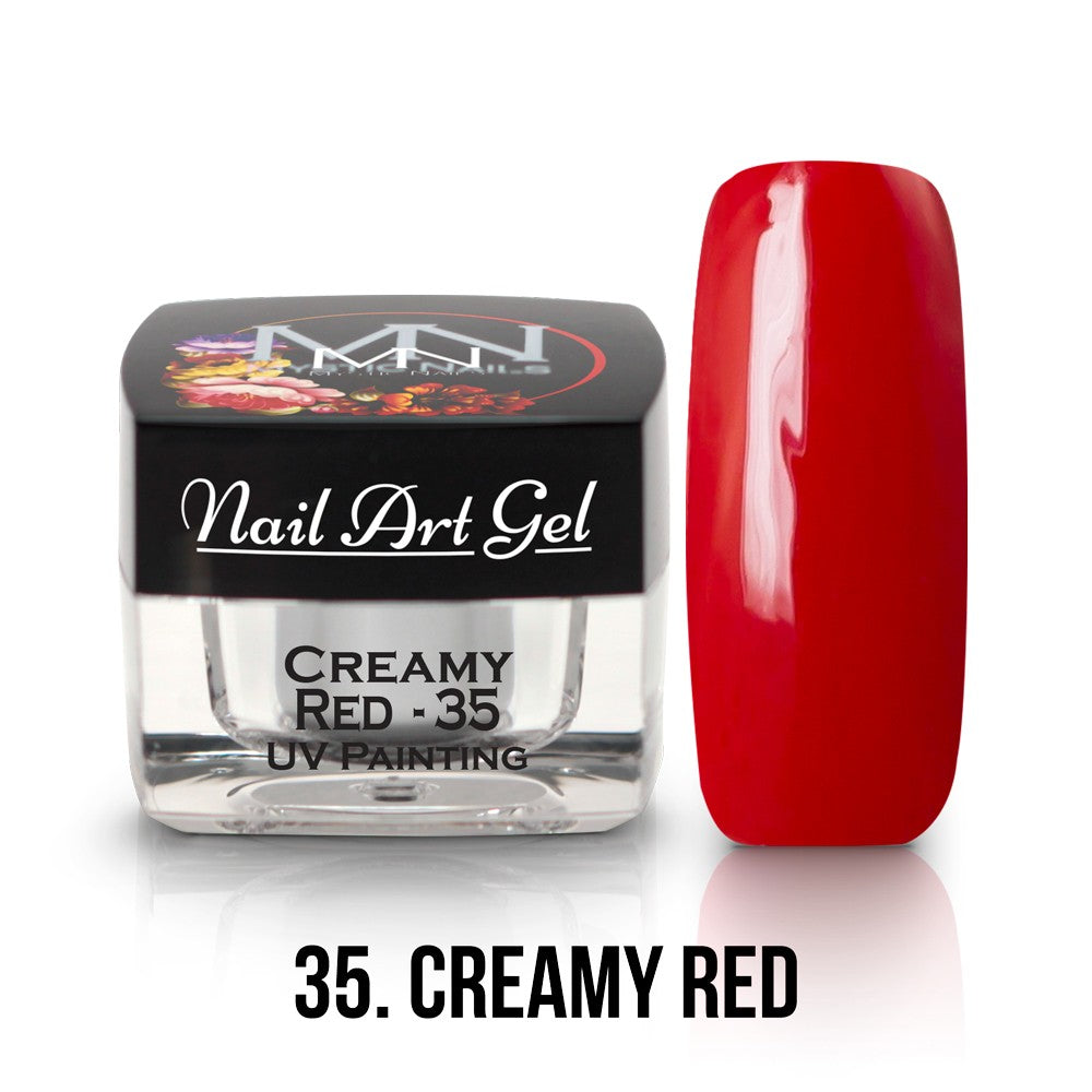 Mystic Nails - Nail Art Gel - 35 - Creamy Red