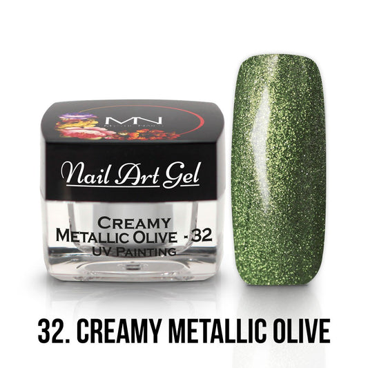 Mystic Nails - Nail Art Gel - 032 - Creamy Metallic Olive