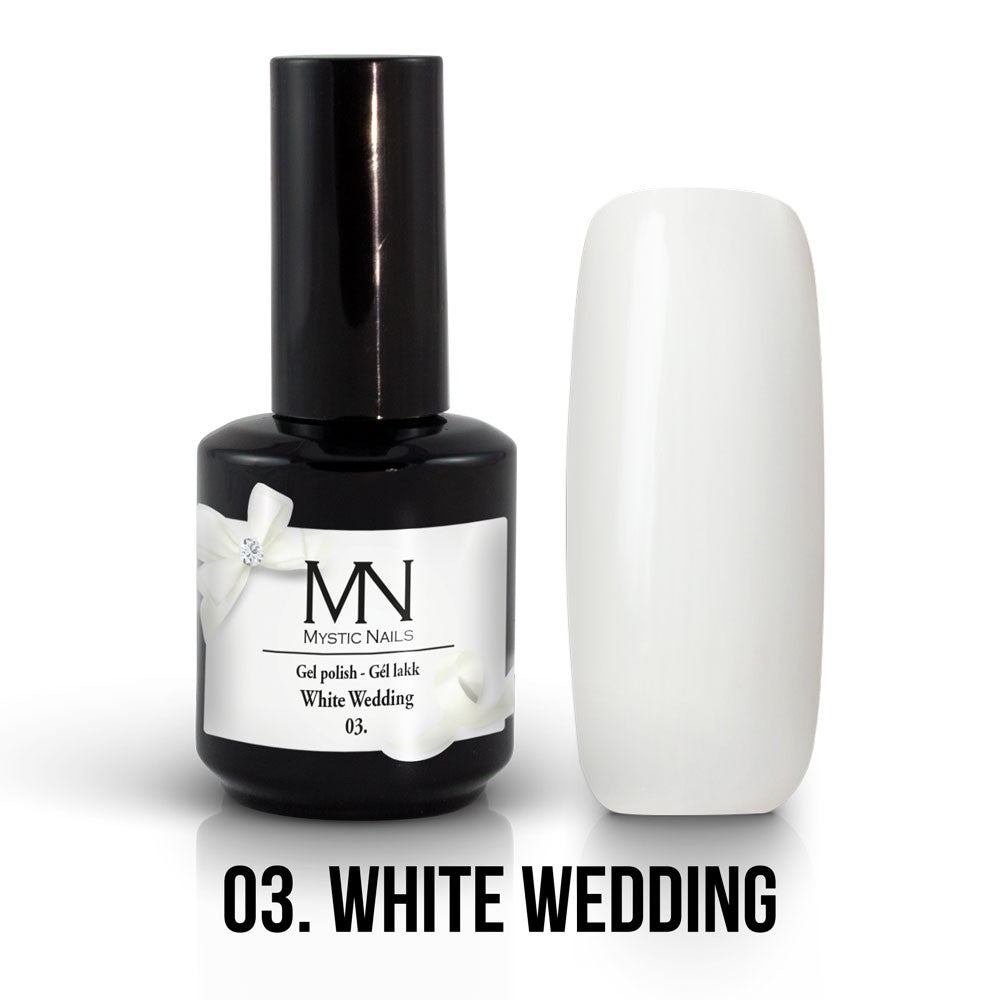 Mystic Nails - Gel Polish 003 - White Wedding
