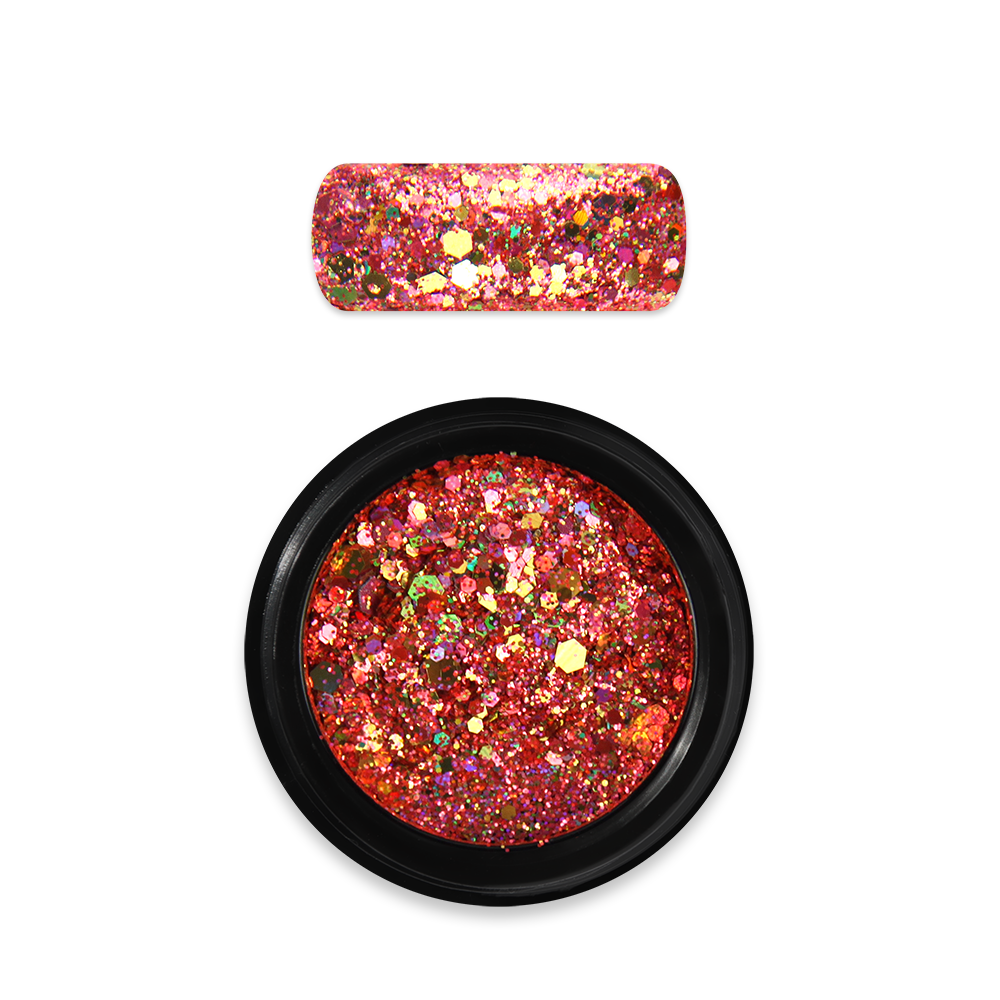 Moyra Holo Glitter Mix - No.21 - Orange