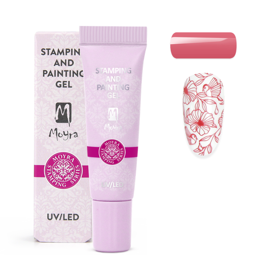Moyra Stamping and painting gel - No.14 Rose