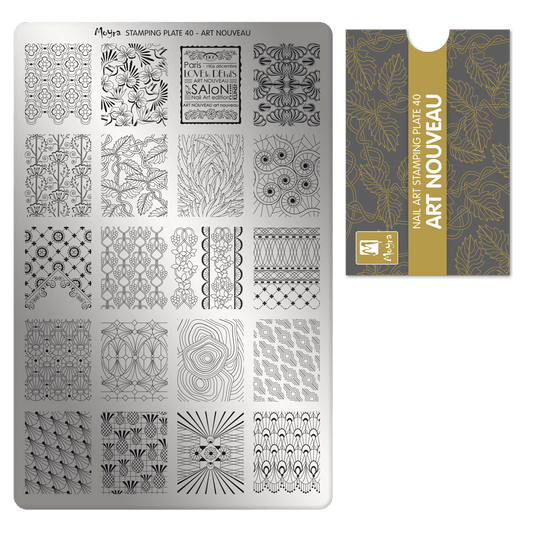 Moyra Stamping Plate - 40 - Art Nouveau