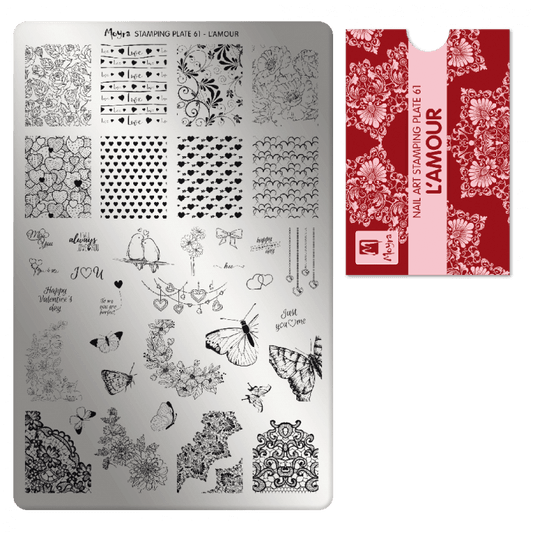 Moyra Stamping Plate - 61 - L'amour