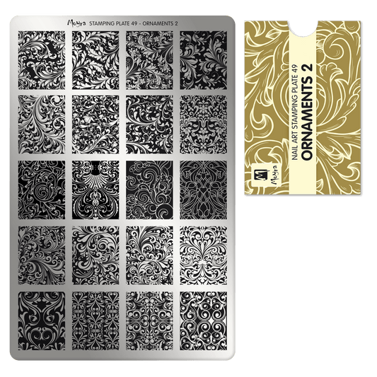 Moyra Stamping Plate - 49 - Ornaments 2