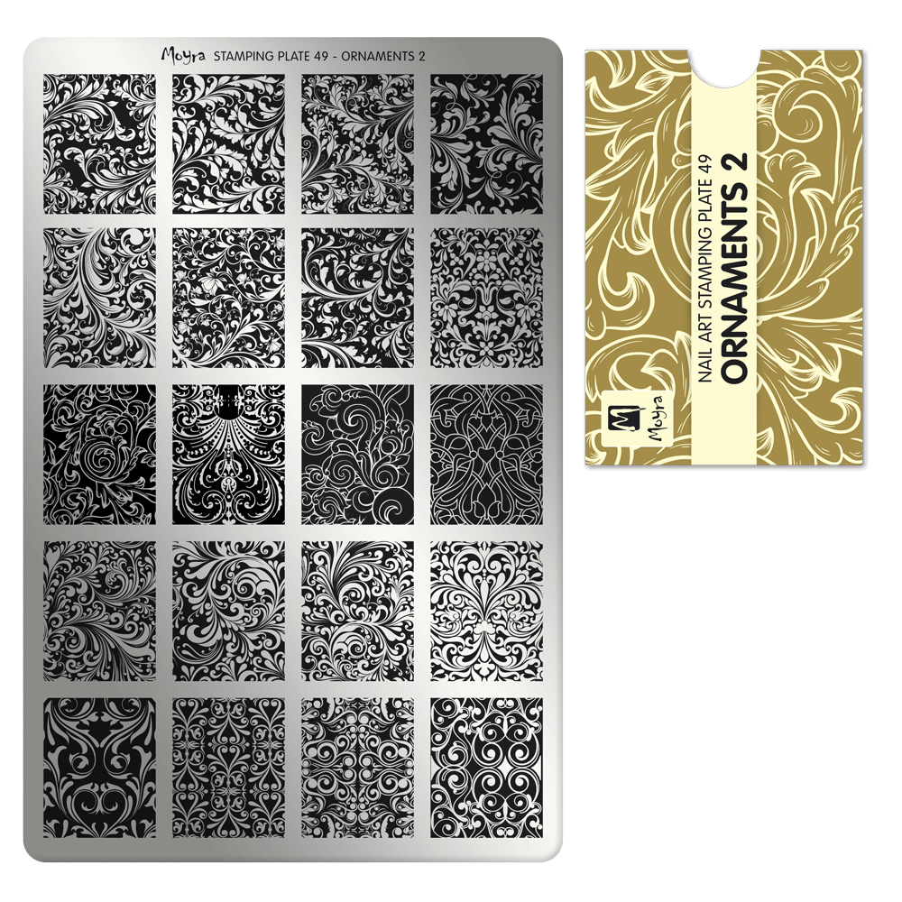 Moyra Stamping Plate - 49 - Ornaments 2