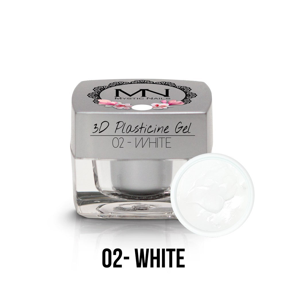 Mystic Nails - 3D Plasticine Gel - 002 - White