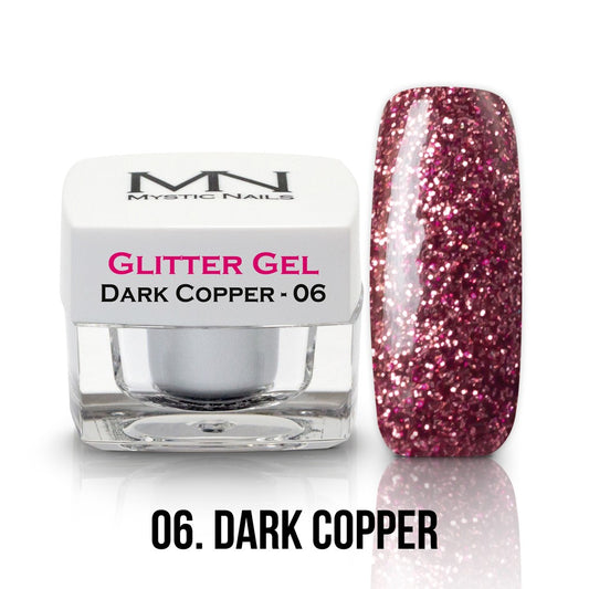 Mystic Nails - Glitter Gel - no.006. - Dark Copper
