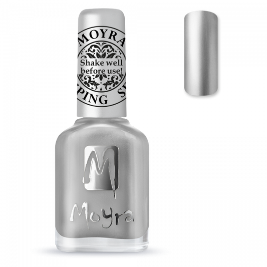 Moyra Stamping Nail Polish - SP25 - Chrome silver