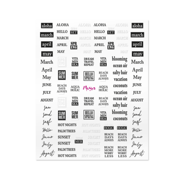 Moyra Nail Sticker (self-adhesive) - No.17