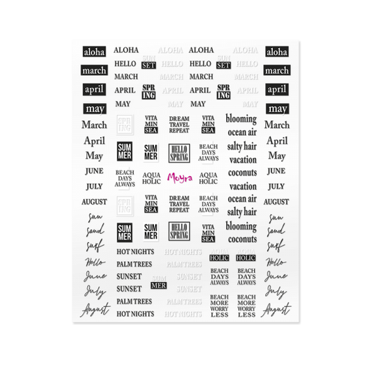 Moyra Nail Sticker (self-adhesive) - No.17