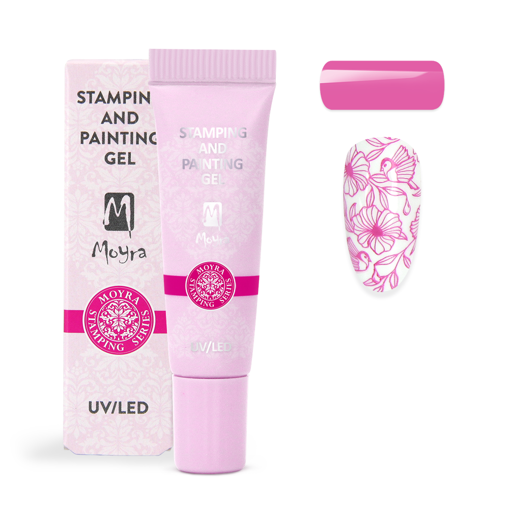 Moyra Stamping and painting gel - No.03 Pink