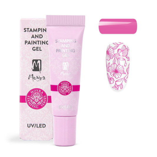 Moyra Stamping and painting gel - No.03 Pink