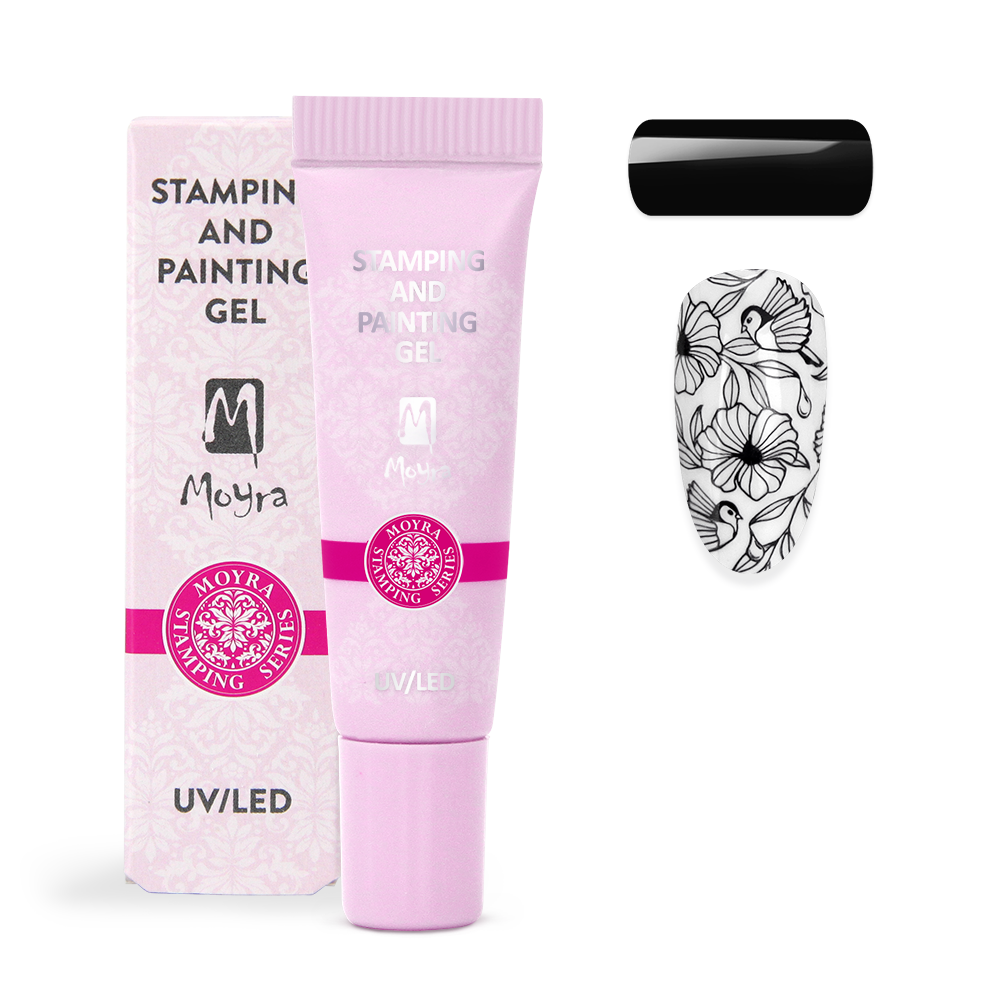 Moyra Stamping and painting gel - No.07 Black