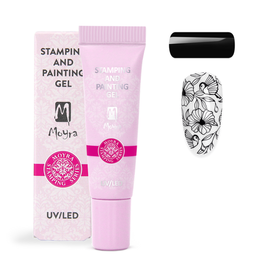 Moyra Stamping and painting gel - No.07 Black