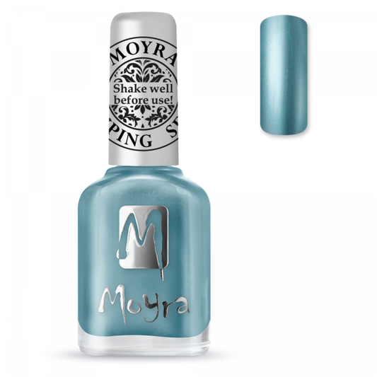 Moyra Stamping Nail Polish - SP26 - Chrome blue
