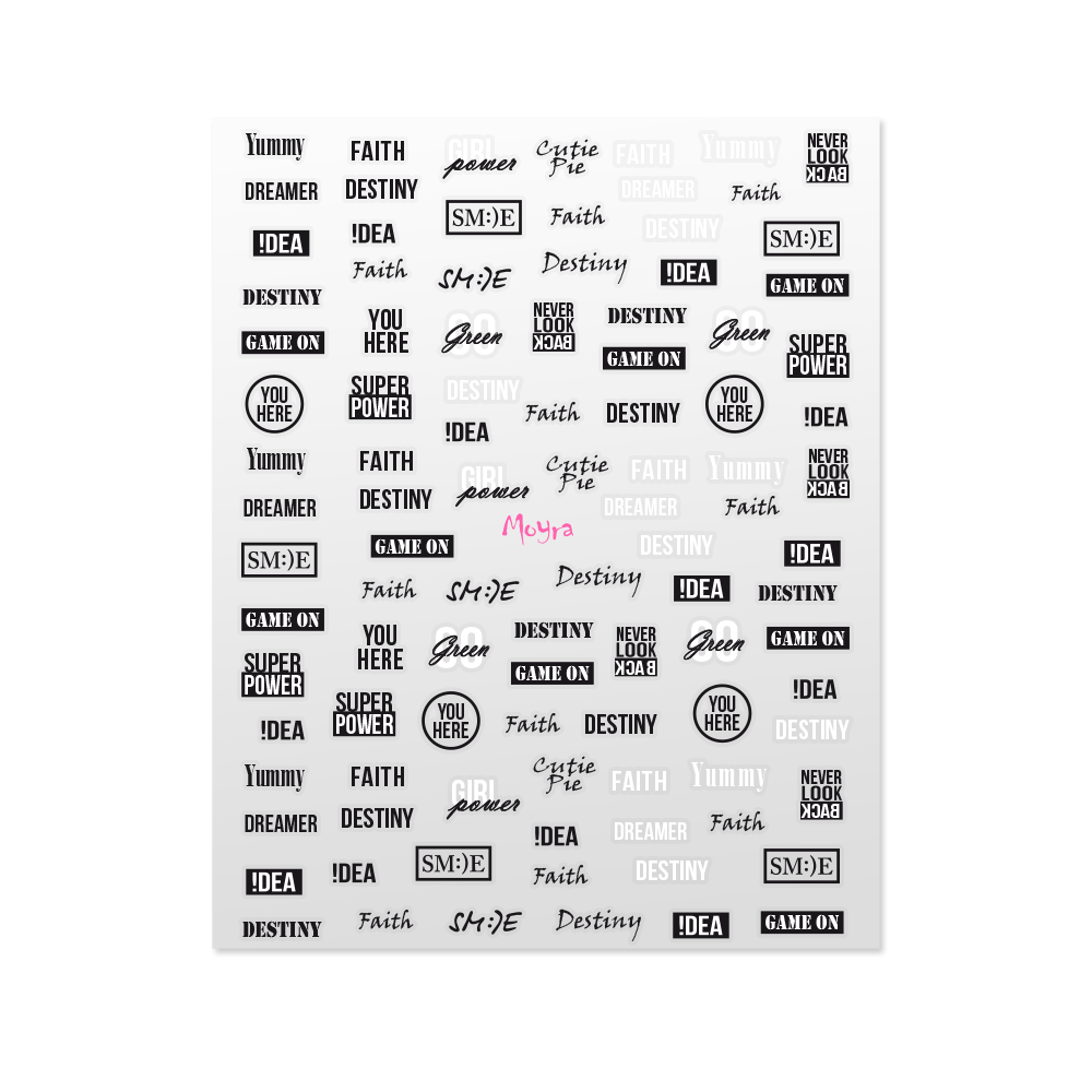 Moyra Nail Sticker (self-adhesive) - No.09