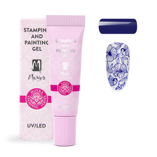 Moyra Stamping and painting gel - No.06 Blue