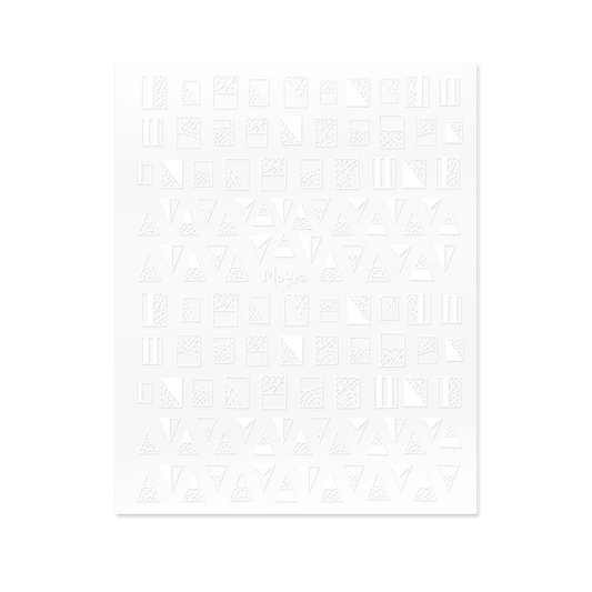 Moyra Nail Sticker (self-adhesive) - No.01. - White