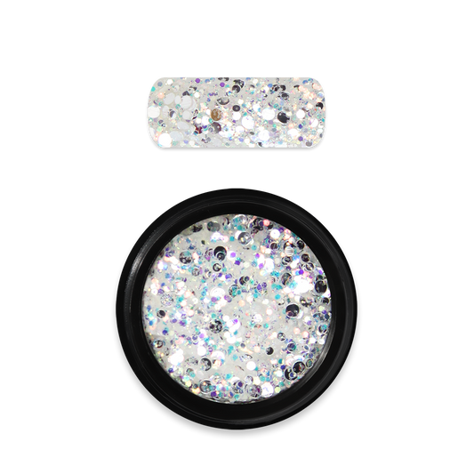 Moyra - Holo glitter mix - 05 - White