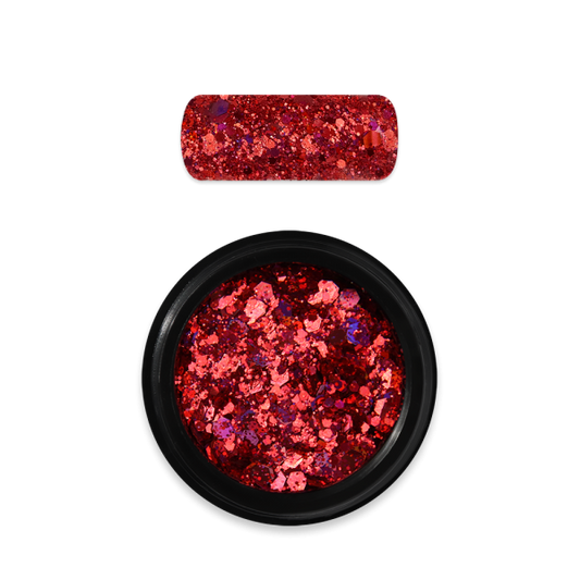 Moyra - Holo Glitter mix - 11 - Red