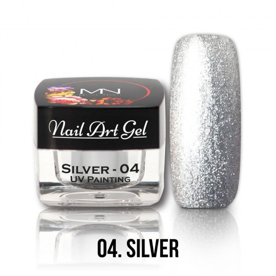 Mystic Nails - Nail Art Gel - 004 - Silver