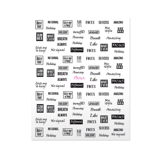 Moyra Nail Sticker (self-adhesive) - No.10