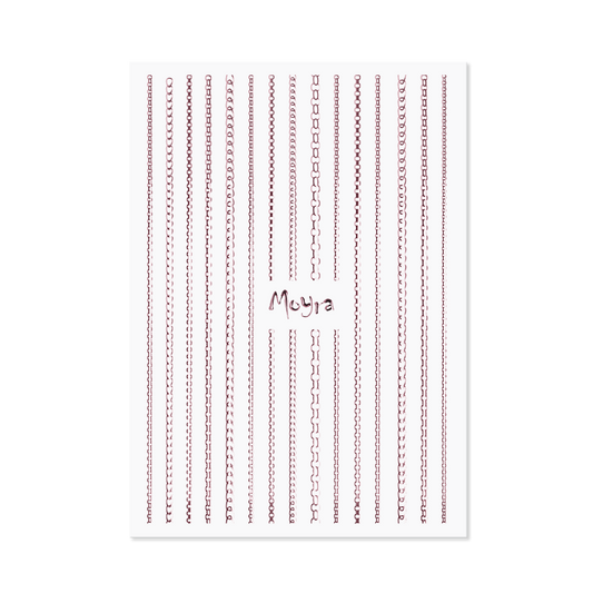 Moyra Nail Art Strips - Chain - No.03 - Rose Gold