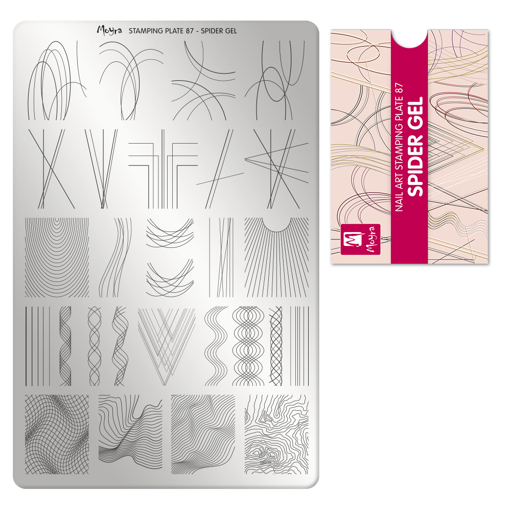 Moyra Stamping Plate - 87 - Spider gel